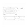 Single Ended 1700mm Shower Bath with Toilet Basin Panels and Bath Screen - Alton