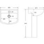 1500mm Left Hand Shower Bath Suite with Toilet Basin & Panels - Lomax