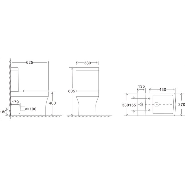 1500mm Right Hand Shower Bath Suite with Toilet Basin & Panels - Lomax