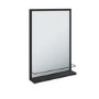 Rectangular Black Mirror with Shelf - 50 x 70cm - Iona