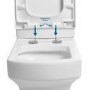 Close Coupled Toilet and White Gloss Basin Vanity Unit Cloakroom Suite - Ashford