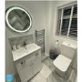 600mm White Freestanding Vanity Unit with Basin - Baxenden