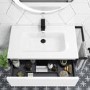 1000mm White Freestanding Vanity Unit with Basin - Nero