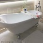 Freestanding Single Ended Roll Top Slipper Bath with Chrome Feet 1555 x 725mm - Park Royal