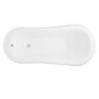 Freestanding Single Ended Roll Top Slipper Bath with Chrome Feet 1555 x 725mm - Park Royal