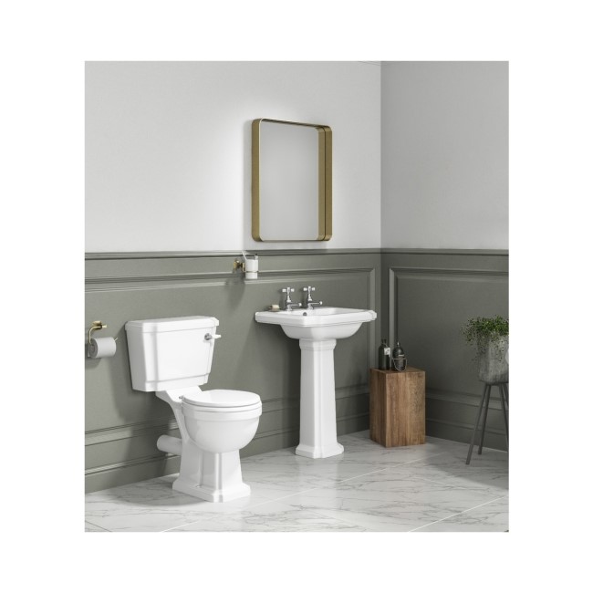 Traditional 1690mm Freestanding Slipper Bath Suite with Toilet & Basin - Park Royal