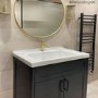 800mm Black Freestanding Vanity Unit with Basin - Camden