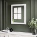 Rectangular White Wall Mirror 550 x 700mm - Camden