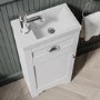 400mm White Cloakroom Vanity Unit with Basin - Baxenden