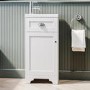 White Cloakroom Vanity Unit with Basin with Addison Toilet Suite