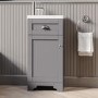 400mm Grey Cloakroom Vanity Unit with Basin - Baxenden