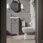 400mm Grey Cloakroom Vanity Unit with Basin - Baxenden