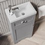 400mm Grey Cloakroom Vanity Unit with Basin - Baxenden