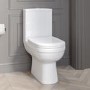 Close Coupled Toilet and Grey Vanity Unit Traditional Bathroom Suite - Baxenden