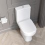 Close Coupled Toilet and Grey Vanity Unit Traditional Bathroom Suite - Baxenden