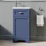 400mm Blue Cloakroom Vanity Unit with Basin - Baxenden