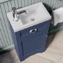 400mm Blue Cloakroom Vanity Unit with Basin - Baxenden