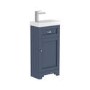 400mm Blue Cloakroom Vanity Unit with Basin - Baxenden