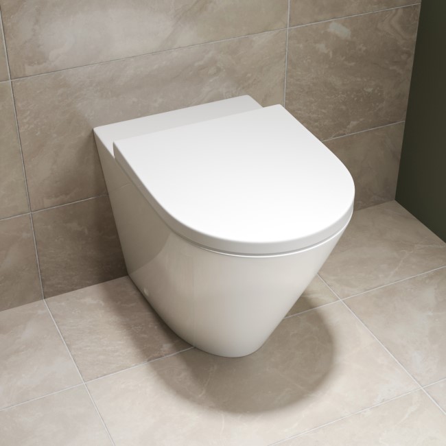 Back to Wall Rimless Toilet with Soft Close Seat - Newport