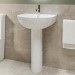 Modern Pedestal Basin 550mm - Newport