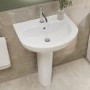 Modern Pedestal Basin 550mm - Newport