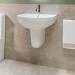 Modern Semi Pedestal Basin 550mm - Newport