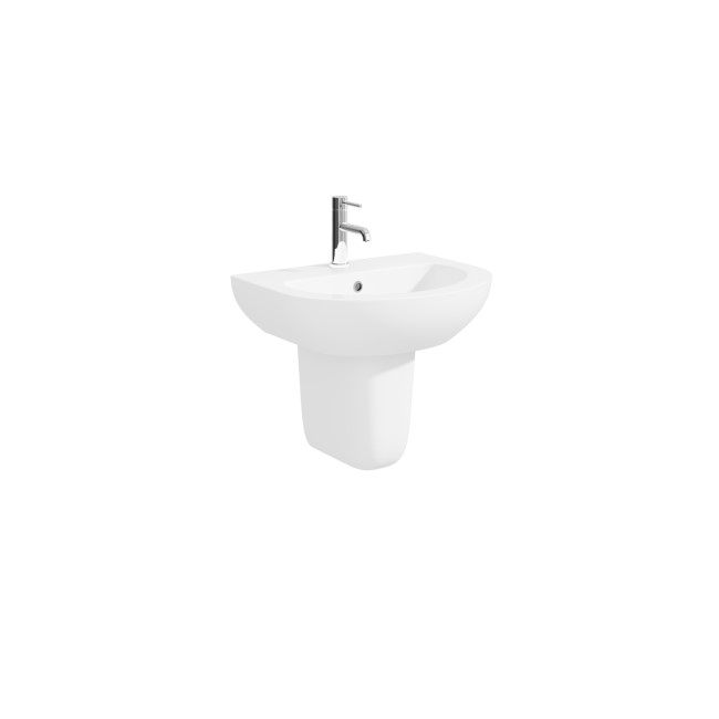 Modern Semi Pedestal Basin 550mm - Newport