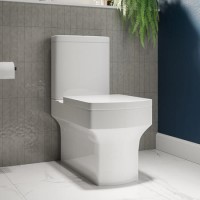 Close Coupled Rimless Toilet with Soft Close Seat - Ashford