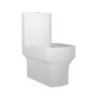 Rimless Close Coupled Toilet and Basin Suite - Ashford