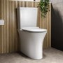 Close Coupled Rimless Comfort Height Toilet with Soft Close Slim Seat - Indiana