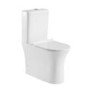 Close Coupled Rimless Comfort Height Toilet with Soft Close Slim Seat - Indiana