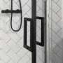 Black 8mm Glass Quadrant Shower Enclosure with Shower Tray 800mm - Pavo