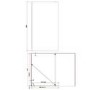 1400x900mm Frameless Walk In Shower Enclosure and Shower Tray - Corvus