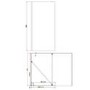 1400x900mm Frameless Walk In Shower Enclosure and Shower Tray - Corvus