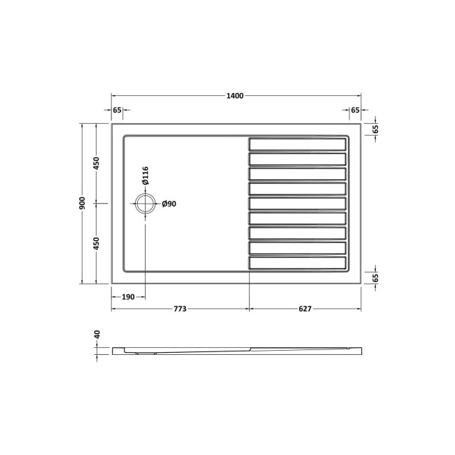 1400 x 900mm Chrome Walk in Shower Enclosure Suite with Ashford Toilet and Basin