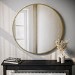 Round Gold Wall Mirror 80cm - Alcor