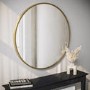 Round Gold Wall Mirror 80cm - Alcor