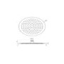 250mm Ultra Slim Round Wall Mounted Shower Head