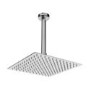 250mm Chrome Ultra Slim Square Rainfall Shower Head with Ceiling Arm