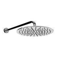 250mm Ultra Slim Round Wall Mounted Shower Head