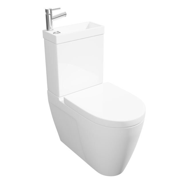 Close Coupled Toilet with Sink on Top - Legend