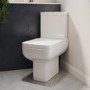 Close Coupled Corner Toilet and Semi Pedestal Basin Bathroom Suite - Seren