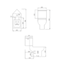 Close Coupled Corner Toilet with Soft Close Seat & Cover - Seren 