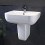 Modern Semi Pedestal Basin 550mm- Seren 