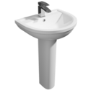 Modern Pedestal Basin 550mm - Addison