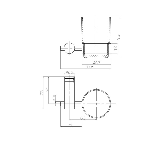 3 Piece Bathroom Accessory Set- Warren  