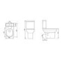 Close Coupled Comfort Height Toilet with Soft Close Seat - Pendle