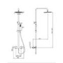 Brass Shower Bath and Basin Tap Set - Arissa