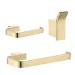 Arissa Brushed Brass 3 Piece Accesory Set 