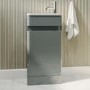 410mm Light Grey Cloakroom Vanity Unit with Basin - Pendle